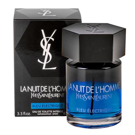 yves saint laurent men's la nuit de l'homme bleu électrique|la nuit l'homme eau toilette.